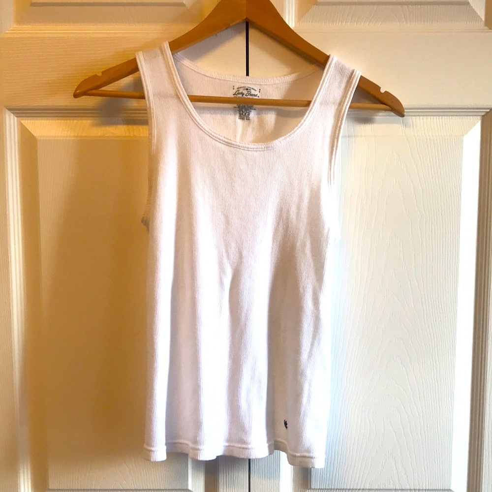 Lucky Brand white tank top, size medium, 100% cotton